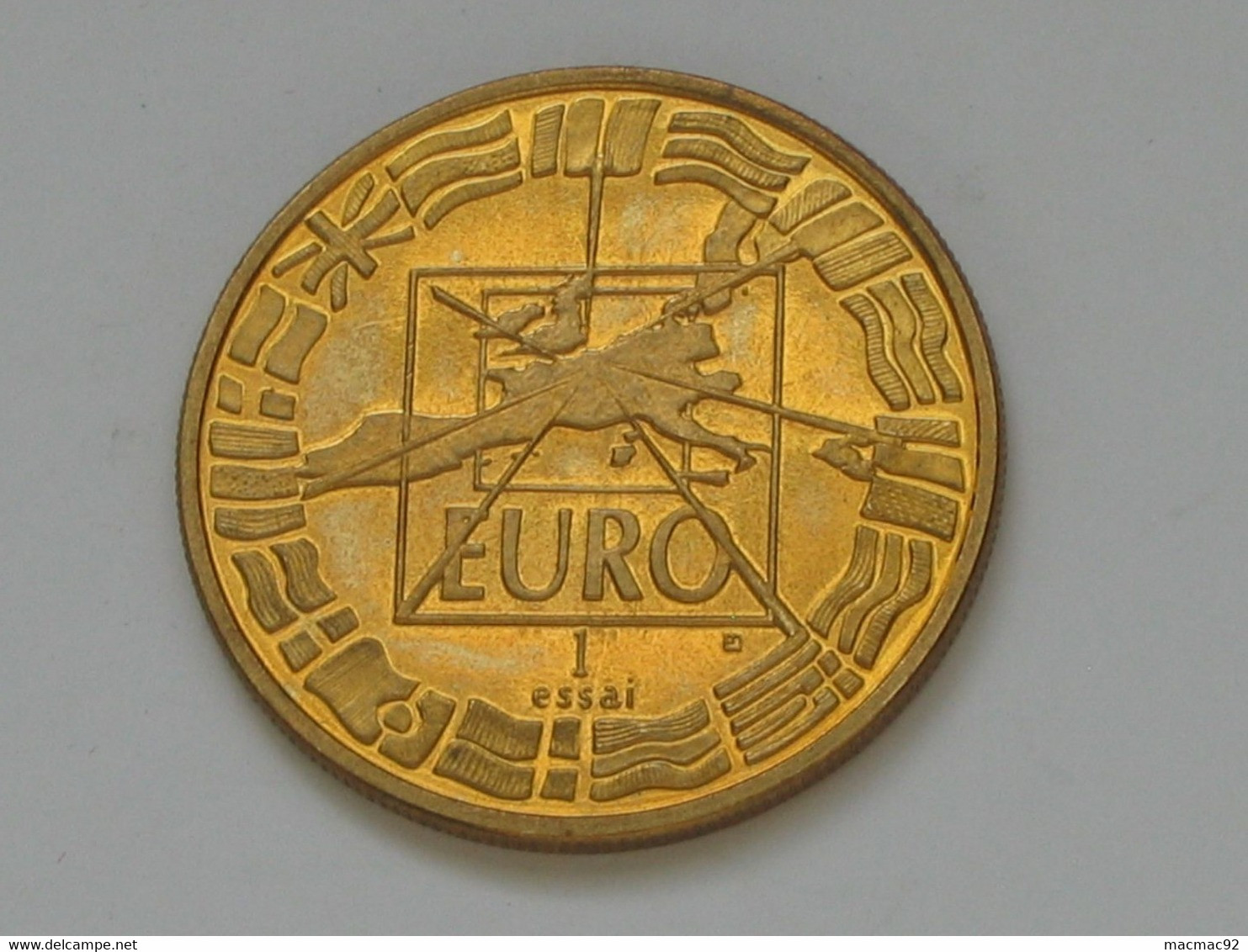 1 Euro -ESSAI - CHARLES DE GAULLE - France 1996   **** EN ACHAT IMMEDIAT **** - Pruebas Privadas