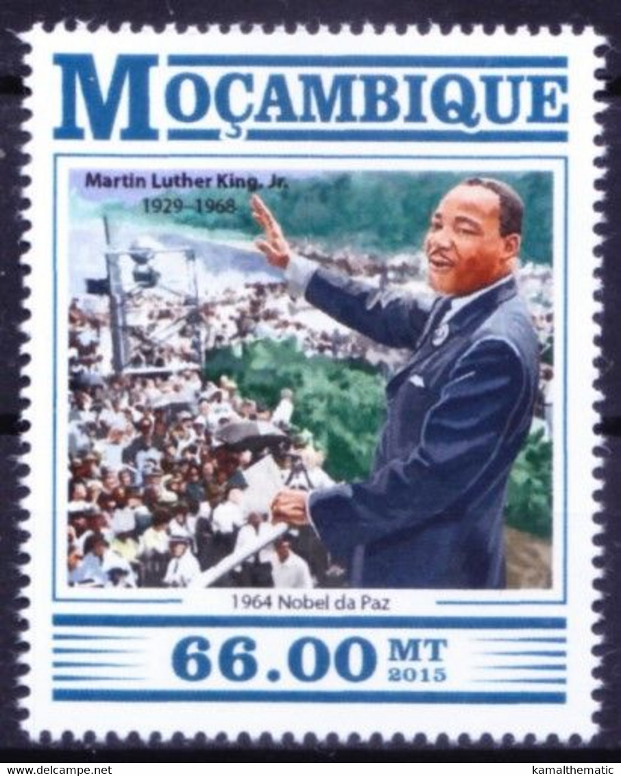 Mozambique 2015 MNH, Martin Luther King Jr. Nobel Prize Peace In 1964 - Martin Luther King