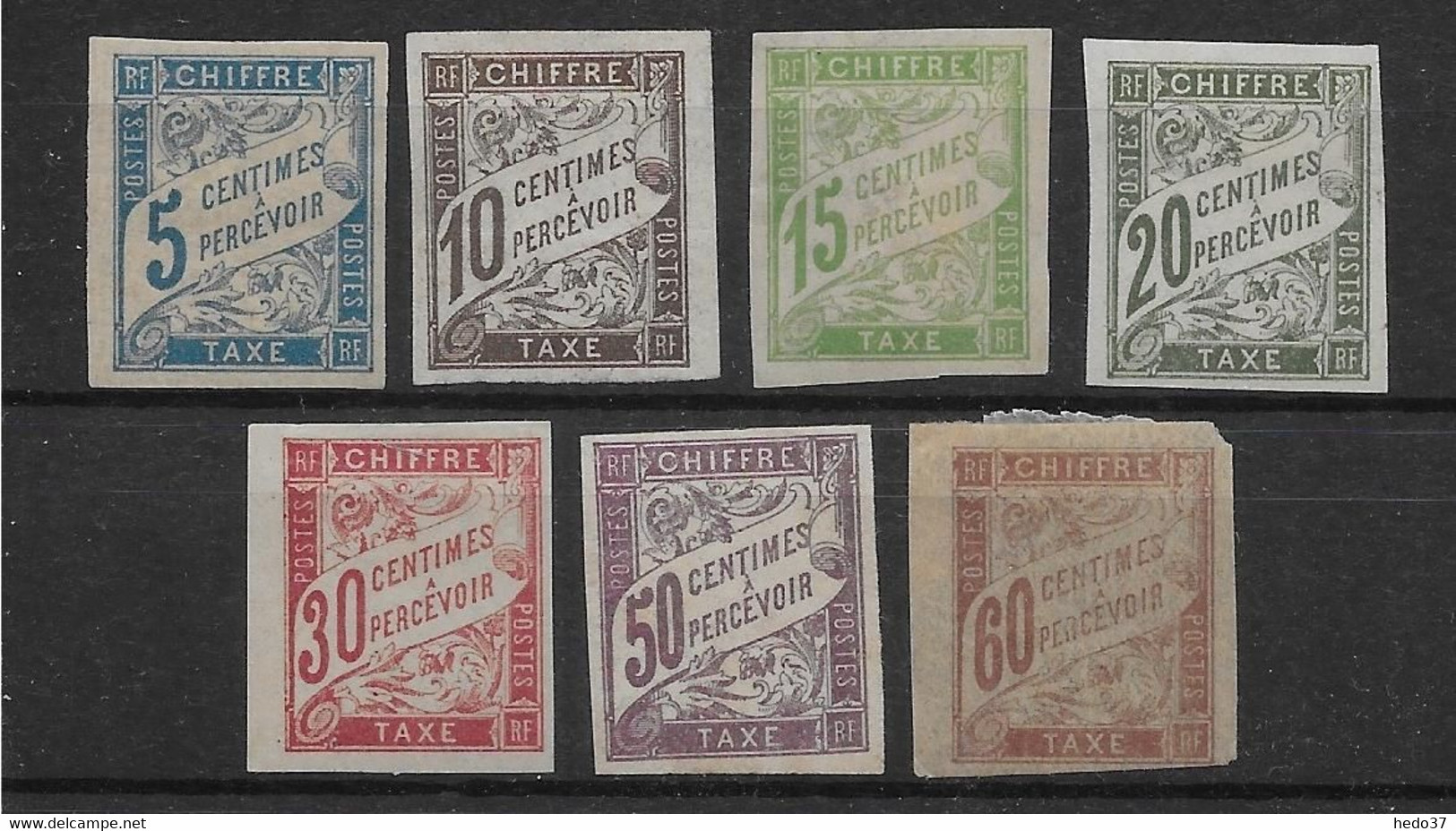 Colonies Générales Taxe N°18/24 - Neuf */(*) Avec Charnière/sans Gomme - TB - Strafportzegels