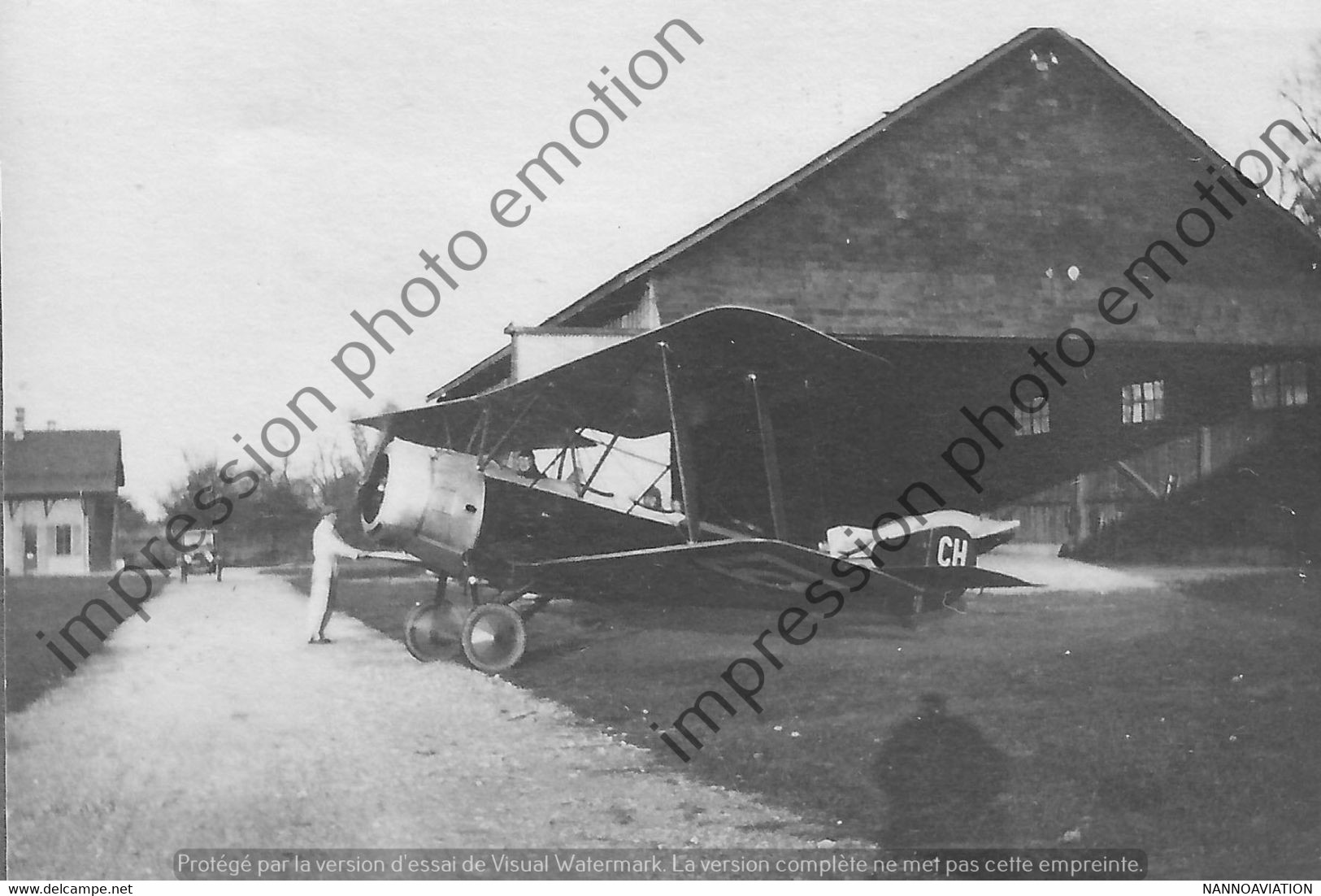 PHOTO RETIRAGE REPRINT AVION AIRCRAFT A IDENTIFIER SUISSE - Aviation