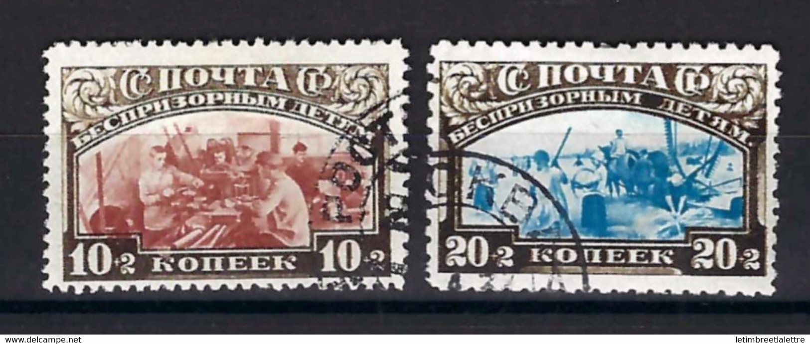 ⭐ Russie - YT N° 419 Et 420 - Oblitéré - 1929 ⭐ - Oblitérés