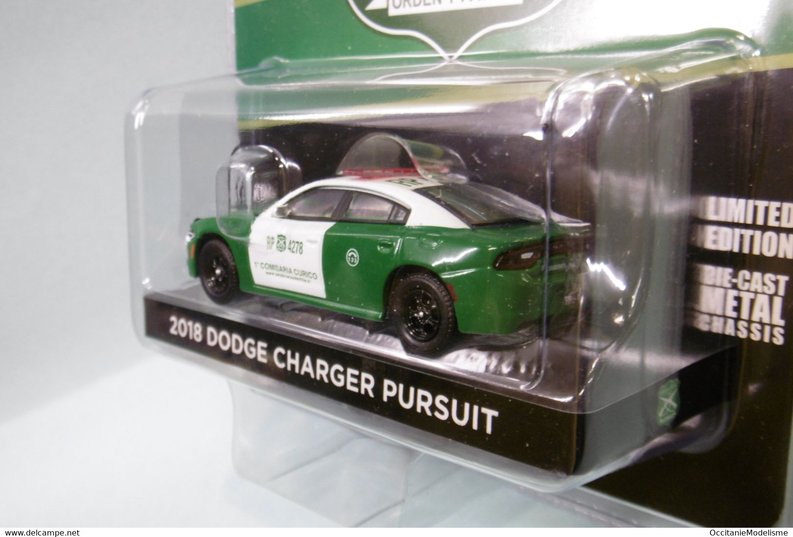 Greenlight - DODGE CHARGER PURSUIT 2018 - Carabineros De Chile Réf. 30162 1/64 - Autres & Non Classés