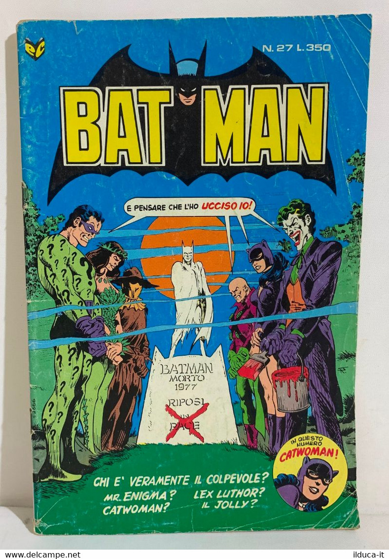 I100586 BATMAN N. 27 - Editrice Cenisio 1976 - Super Eroi