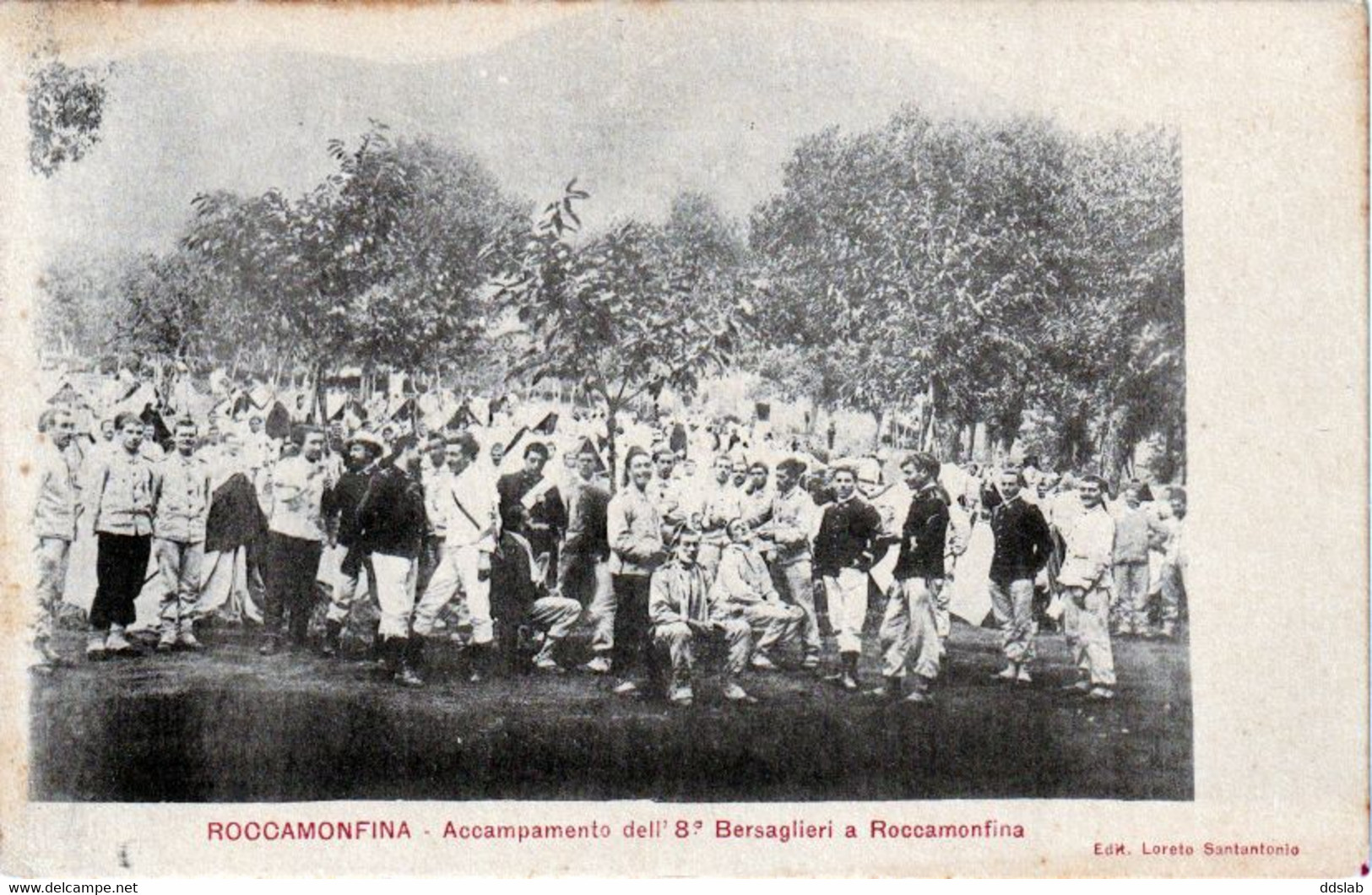 Roccamonfina (Caserta) - 1902 - Campo 8° Reggimento Bersaglieri - Accampamento - Animatissima - Caserta