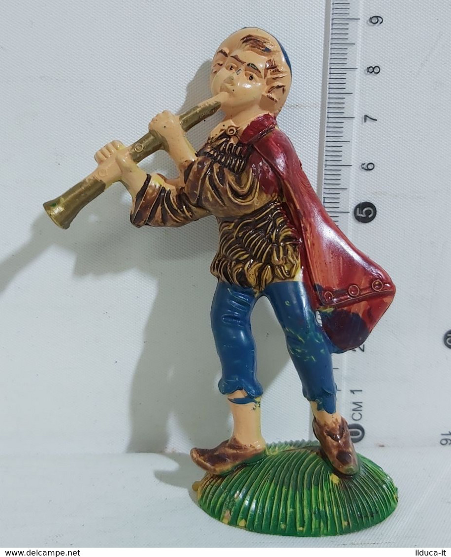 97338 Pastorello Presepe - Statuina In Plastica - Musicante - Nacimientos - Pesebres