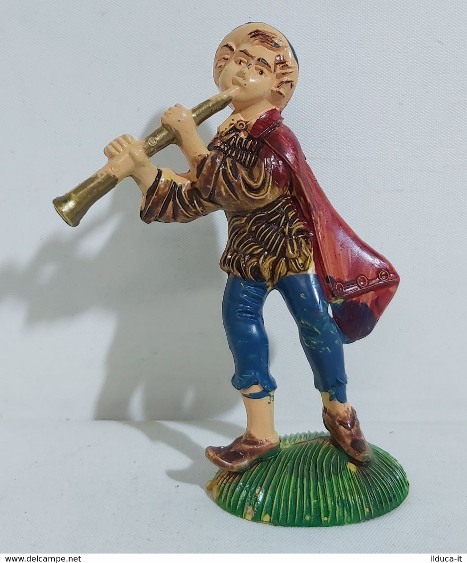 97338 Pastorello Presepe - Statuina In Plastica - Musicante - Nacimientos - Pesebres