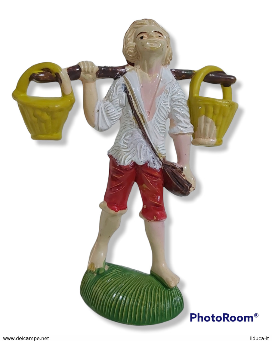 97336 Pastorello Presepe - Statuina In Plastica - Ragazzo Che Porta L'acqua - Nacimientos - Pesebres