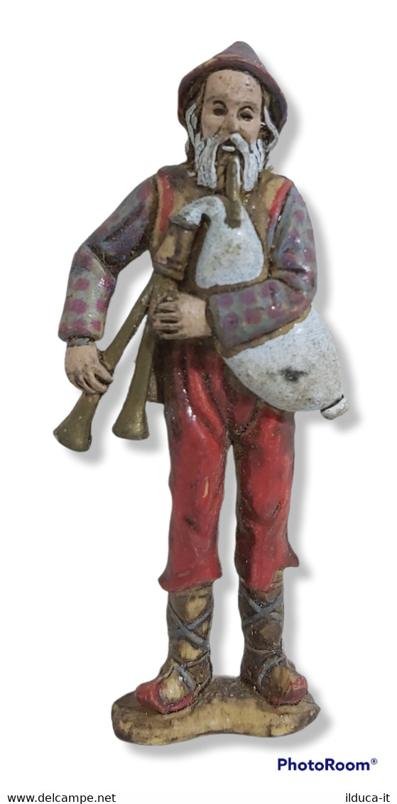 95307 Pastorello Presepe - Statuina In Plastica - Musicante - Nacimientos - Pesebres