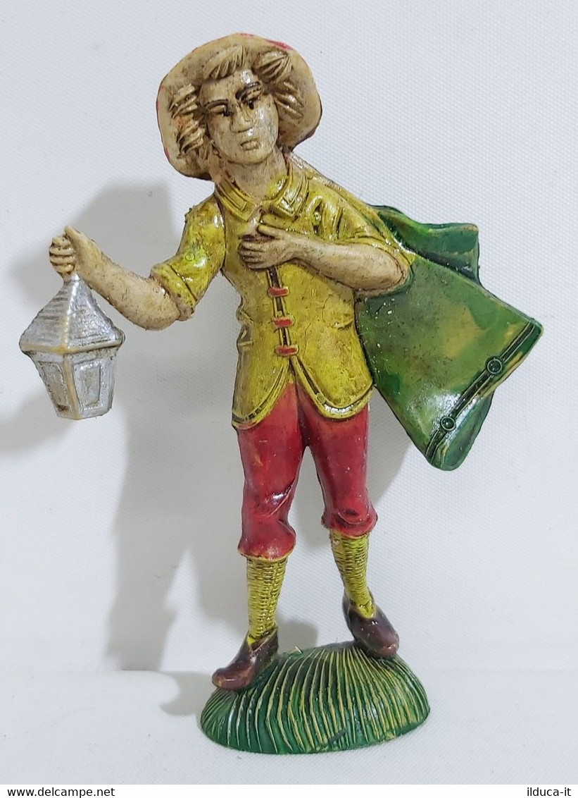 95304 Pastorello Presepe - Statuina In Plastica - Viandante Con Lanterna - Presepi