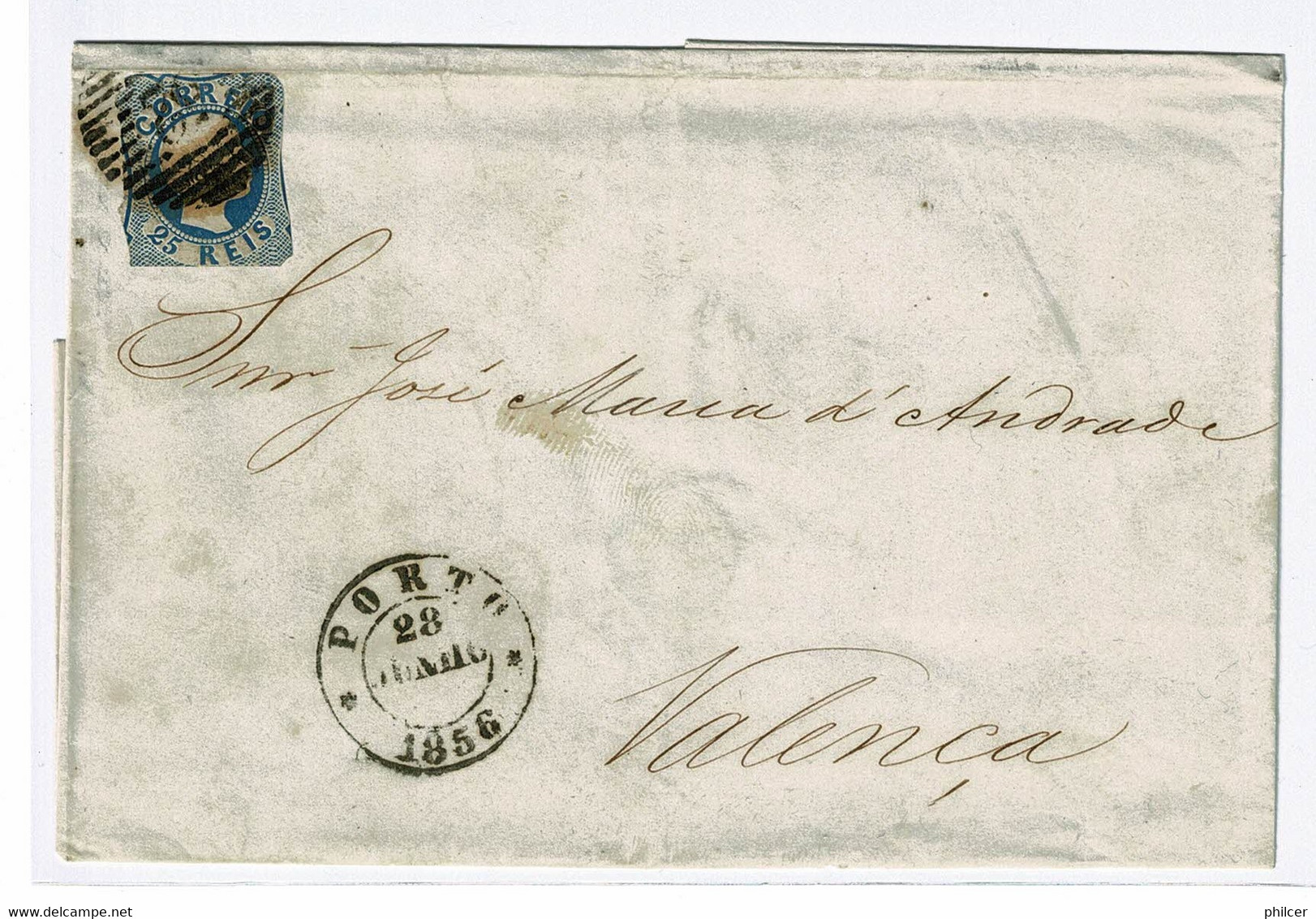 Portugal, 1856, # 11, Porto-Valença - Briefe U. Dokumente