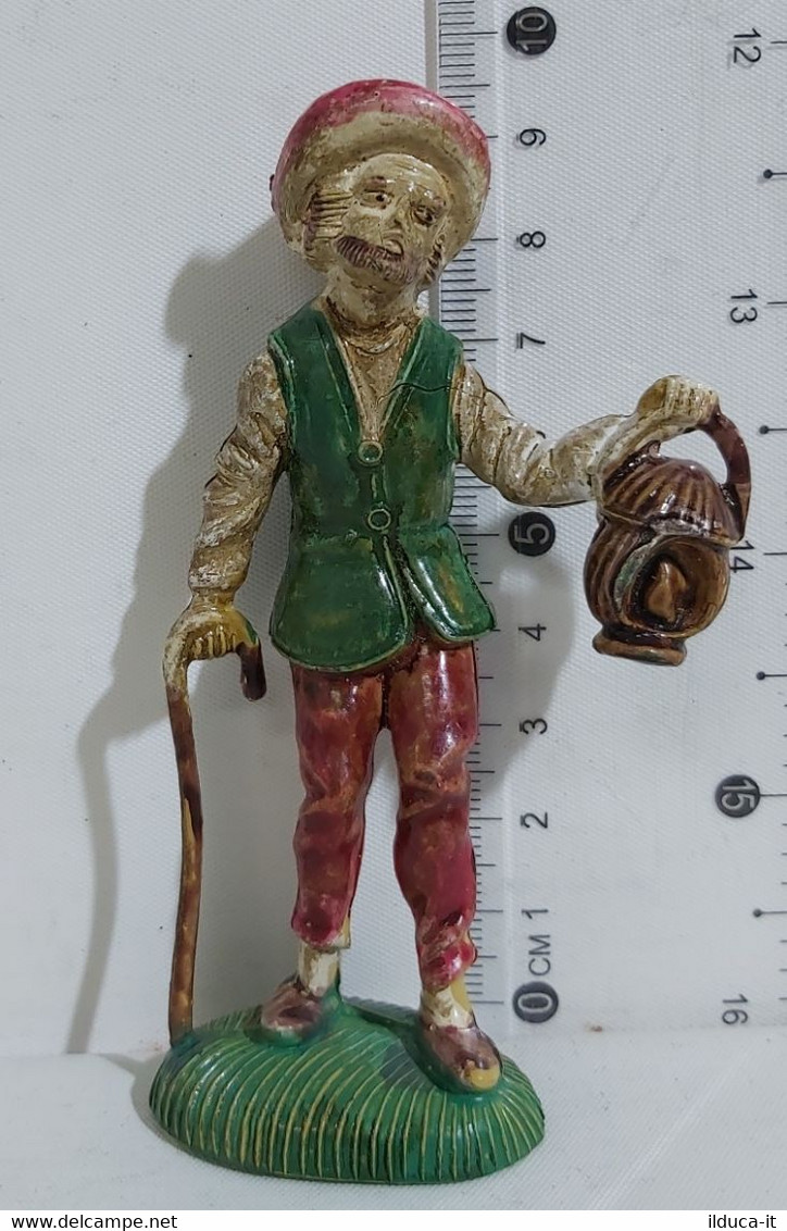 95282 Pastorello Presepe - Statuina In Plastica - Viandante Con Lanterna - Nacimientos - Pesebres