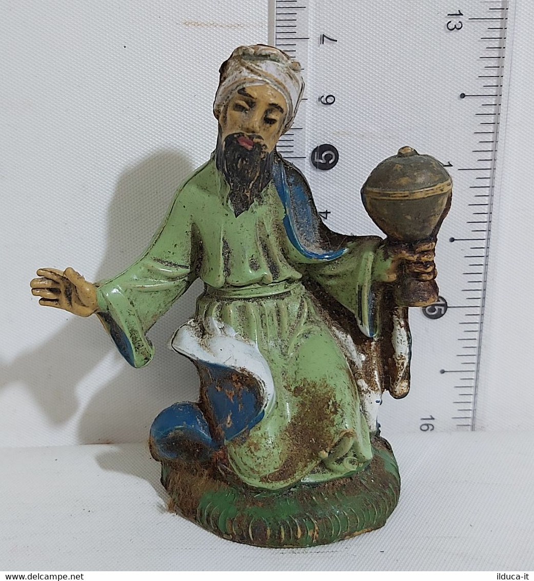 13034 Pastorello Presepe - Statuina In Plastica - Re Magio - Presepi