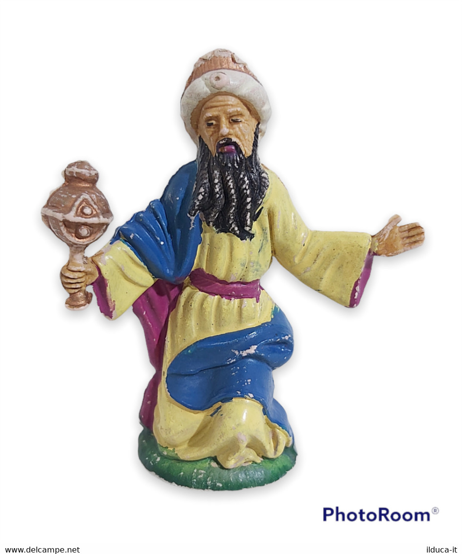 13036 Pastorello Presepe - Statuina In Plastica - Re Magio - Presepi