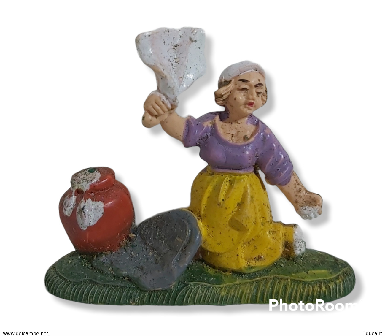 74563 Pastorello Presepe - Statuina In Plastica - Lavandaia - Nacimientos - Pesebres