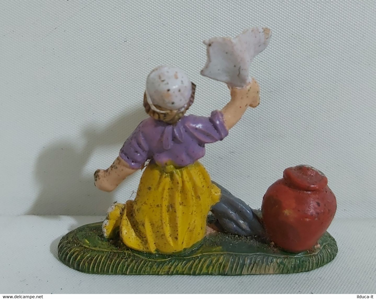 74563 Pastorello Presepe - Statuina In Plastica - Lavandaia - Nacimientos - Pesebres