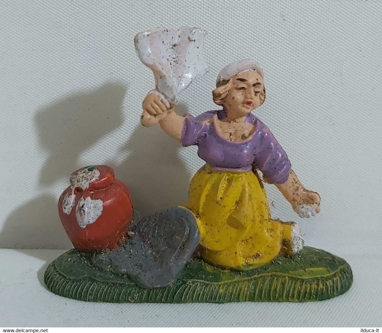 74563 Pastorello Presepe - Statuina In Plastica - Lavandaia - Nacimientos - Pesebres