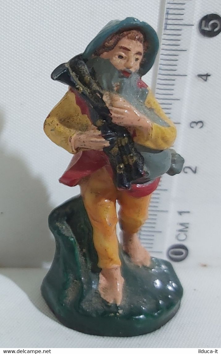 74316 Pastorello Presepe - Statuina In Plastica - Musicante Con Zampogna - Nacimientos - Pesebres