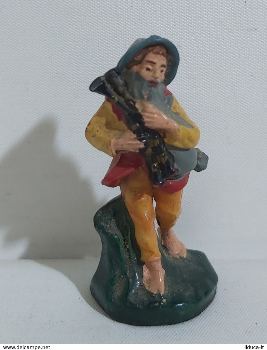 74316 Pastorello Presepe - Statuina In Plastica - Musicante Con Zampogna - Crèches De Noël