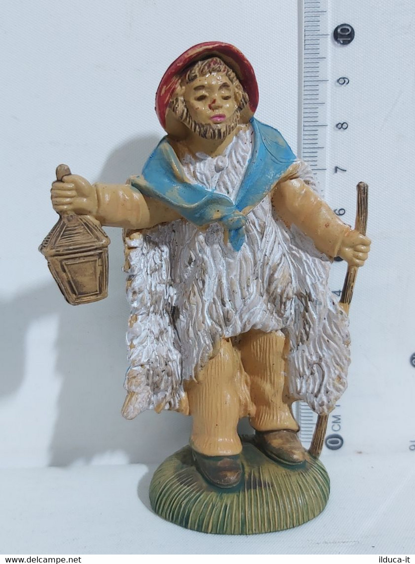 15281 Pastorello Presepe - Statuina In Plastica - Viandante Con Lanterna - Nacimientos - Pesebres