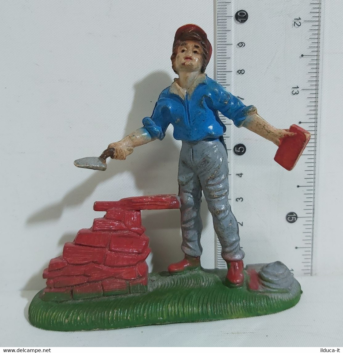 22628 Pastorello Presepe - Statuina In Plastica - Muratore - Weihnachtskrippen