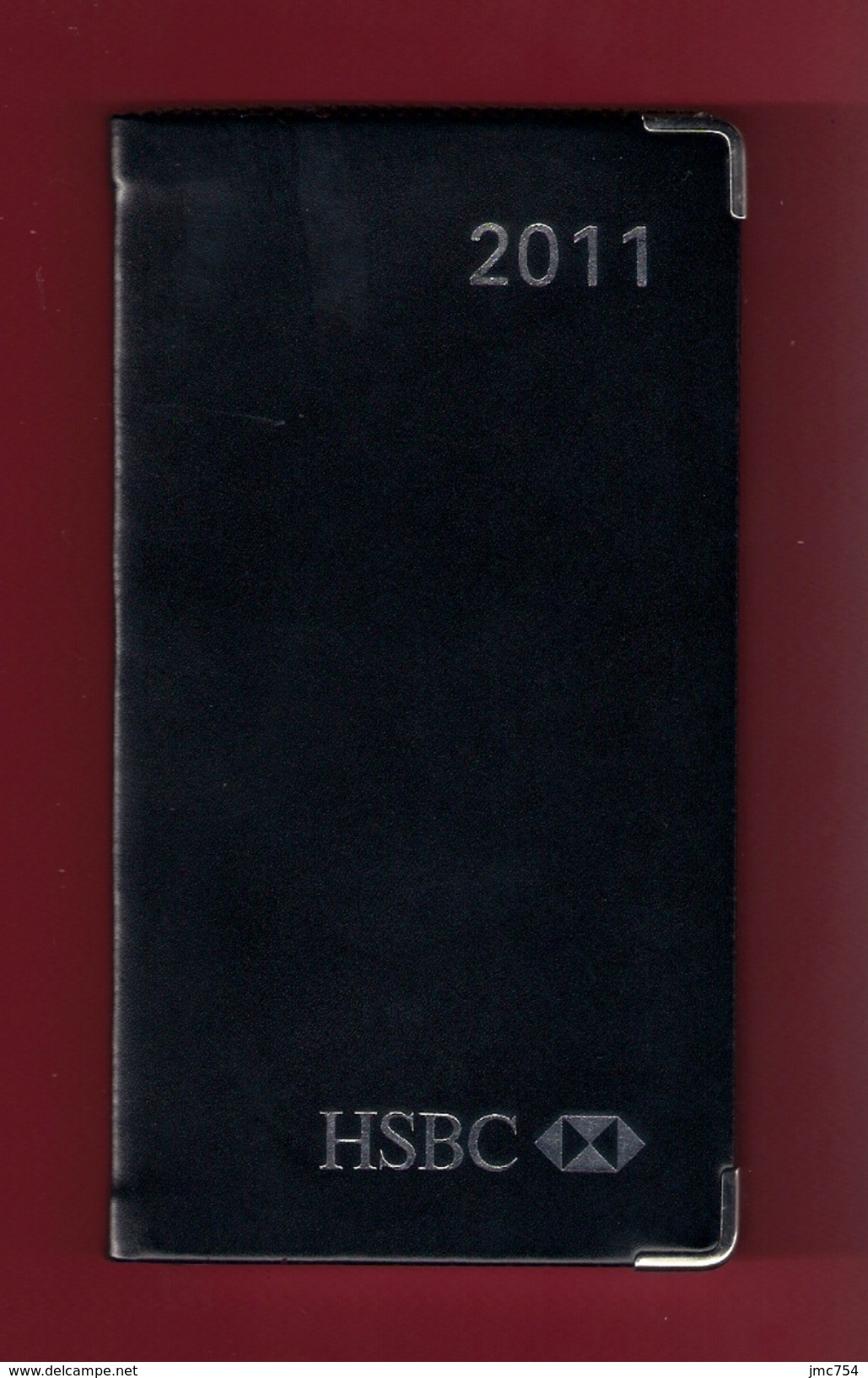 Agenda De Poche Vierge 2011.  Banque HSBC France. Tranche Argentée*** - Terminkalender Leer