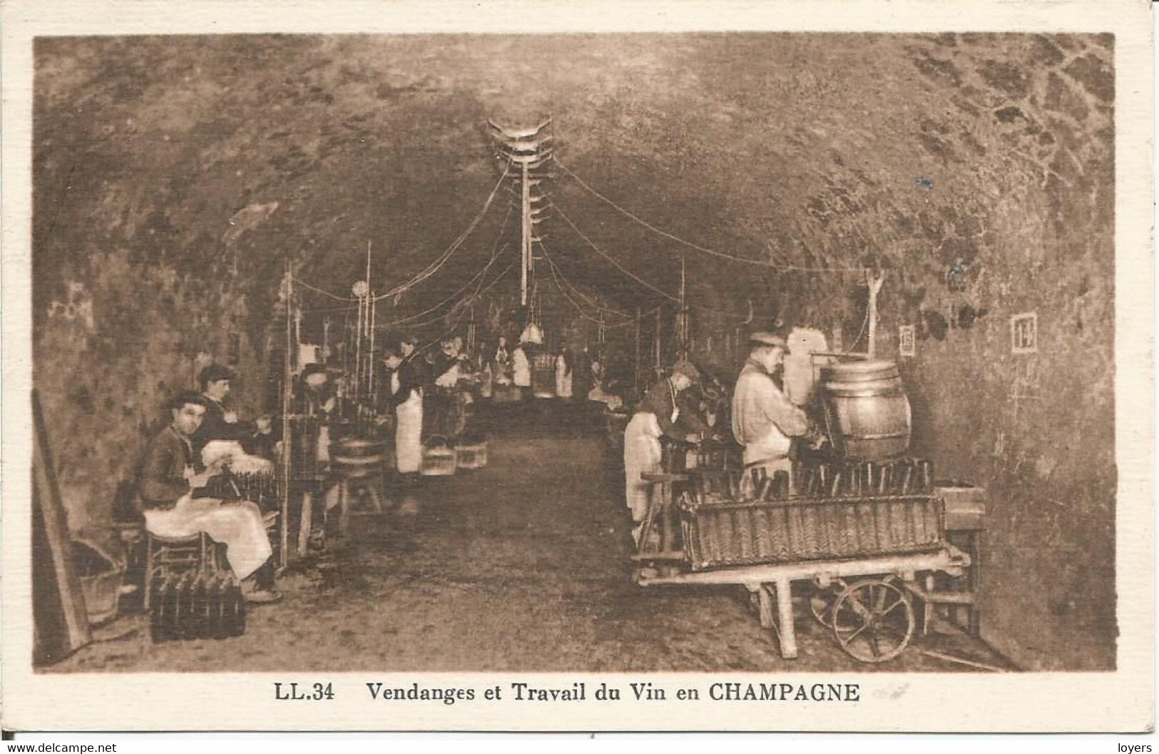 Vendanges Et Travail Du Vin En CHAMPAGNE.  (scan Verso) - Champagne-Ardenne