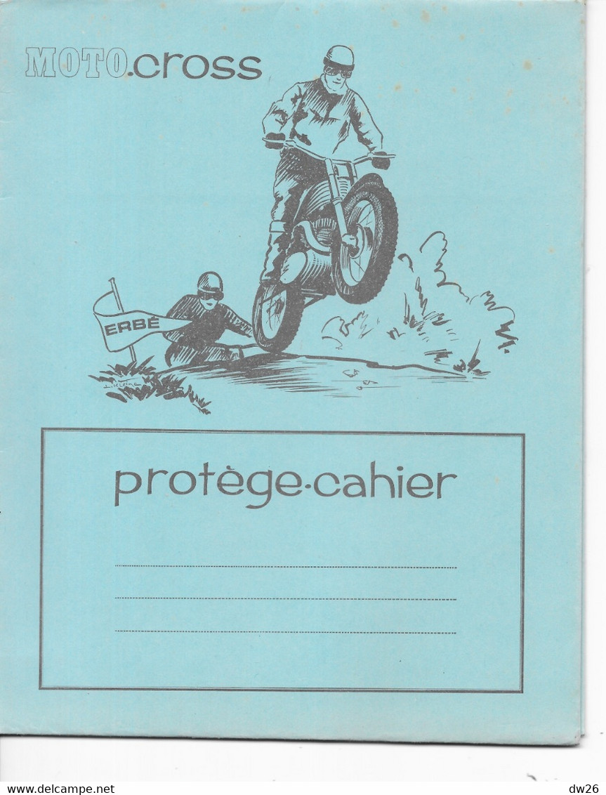 Vieux Papiers - Protège-cahier Moto-cross Avec Table De Multiplication, Mesures Pour Liquides Et Bois - Omslagen Van Boeken