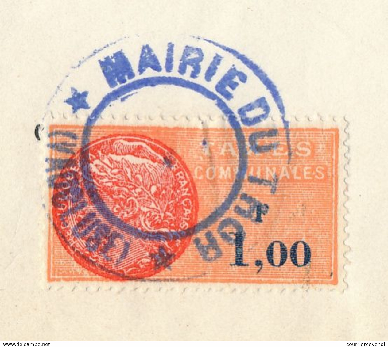 FRANCE - Extrait D'Acte De Naissance - Mairie Du Thor (Vaucluse) - Fiscal 1,00F Taxes Communales 1968 - Autres & Non Classés