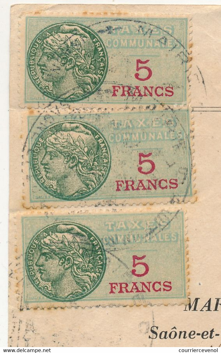 FRANCE - Acte De Mariage - Mairie D'Autun (Saône Et Loire) - Fiscaux 5 Francs X3 Taxes Communales 1968 - Autres & Non Classés