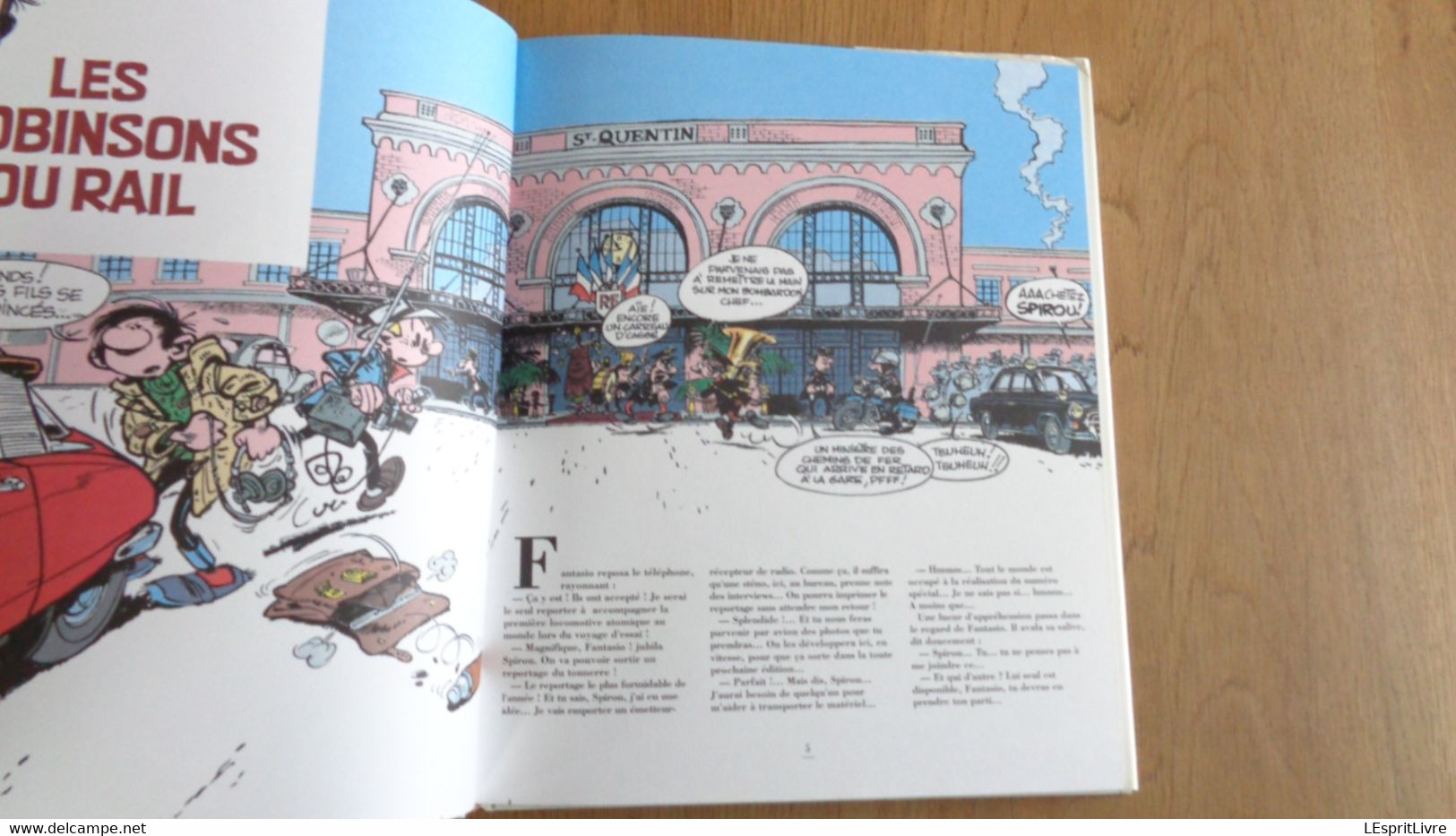 LES ROBINSONS DU RAIL Un Feuilleton Illustré De Franquin Jidéhem Delporte Gaston Lagaffe Spirou Fantasio Chemin De Fer - Franquin