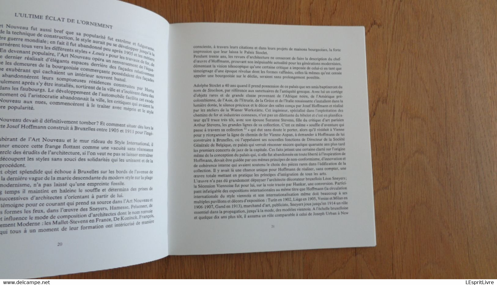BRUXELLES ART NOUVEAU IN BRUSSELS Régionalisme Arts Belgique Architecture Victor Horta Strauven Saintenoy Hoffmann Pompe