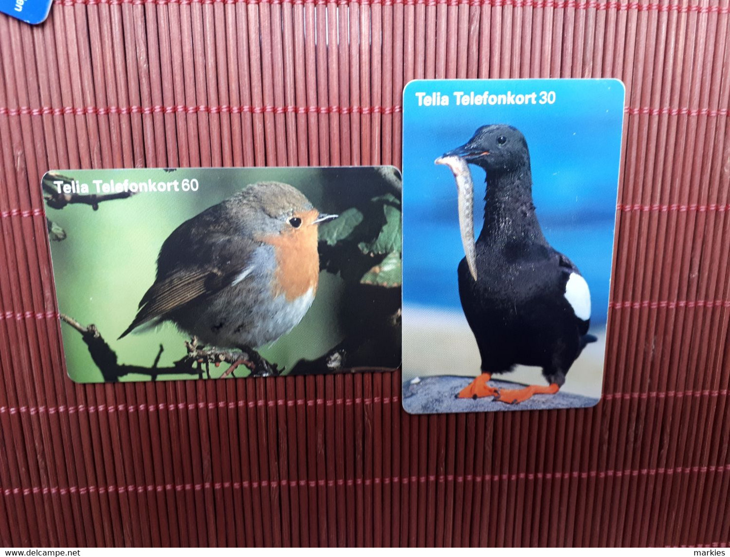 2 Phonecards Birds Used Rare - Sonstige & Ohne Zuordnung