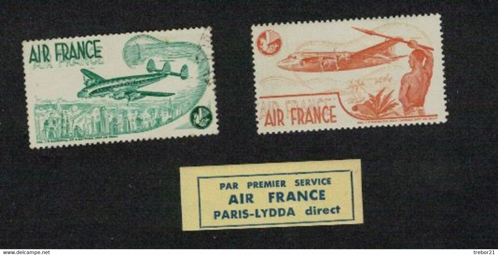 AIR FRANCE- 3 Vignettes - Aviation