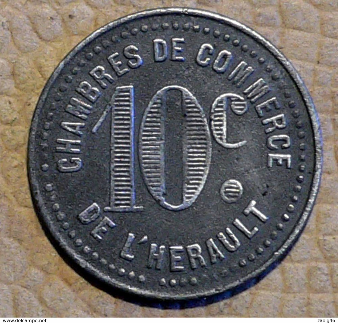 CHAMBRES DE COMMERCE DE L'HERAULT - PIECE DE 10 CENTIMES SANS DATE - Monétaires / De Nécessité