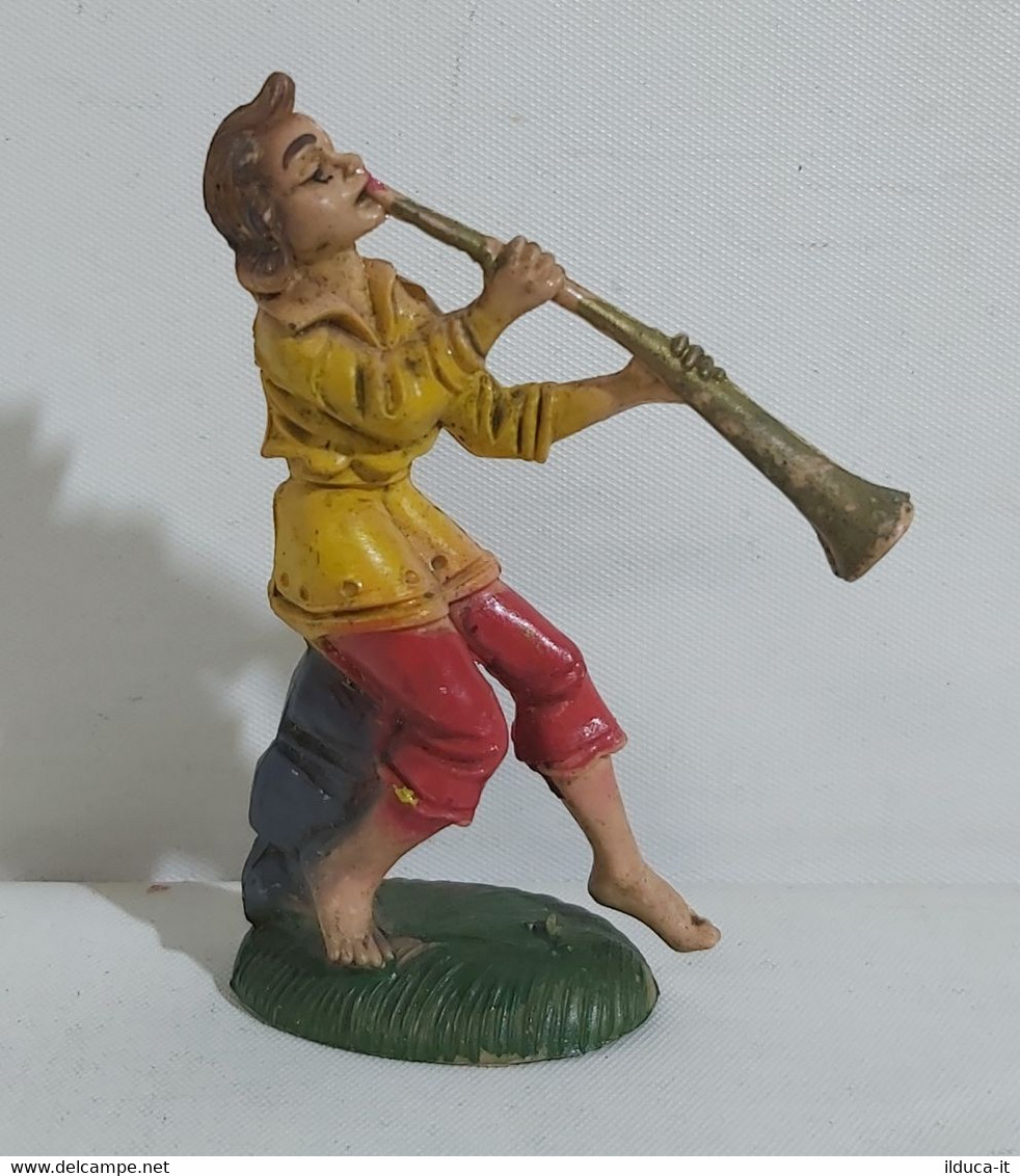 74306 Pastorello Presepe - Statuina In Plastica - Musicante - Nacimientos - Pesebres