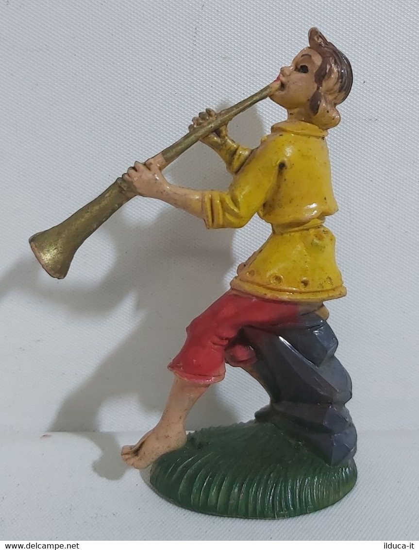 74306 Pastorello Presepe - Statuina In Plastica - Musicante - Kerstkribben