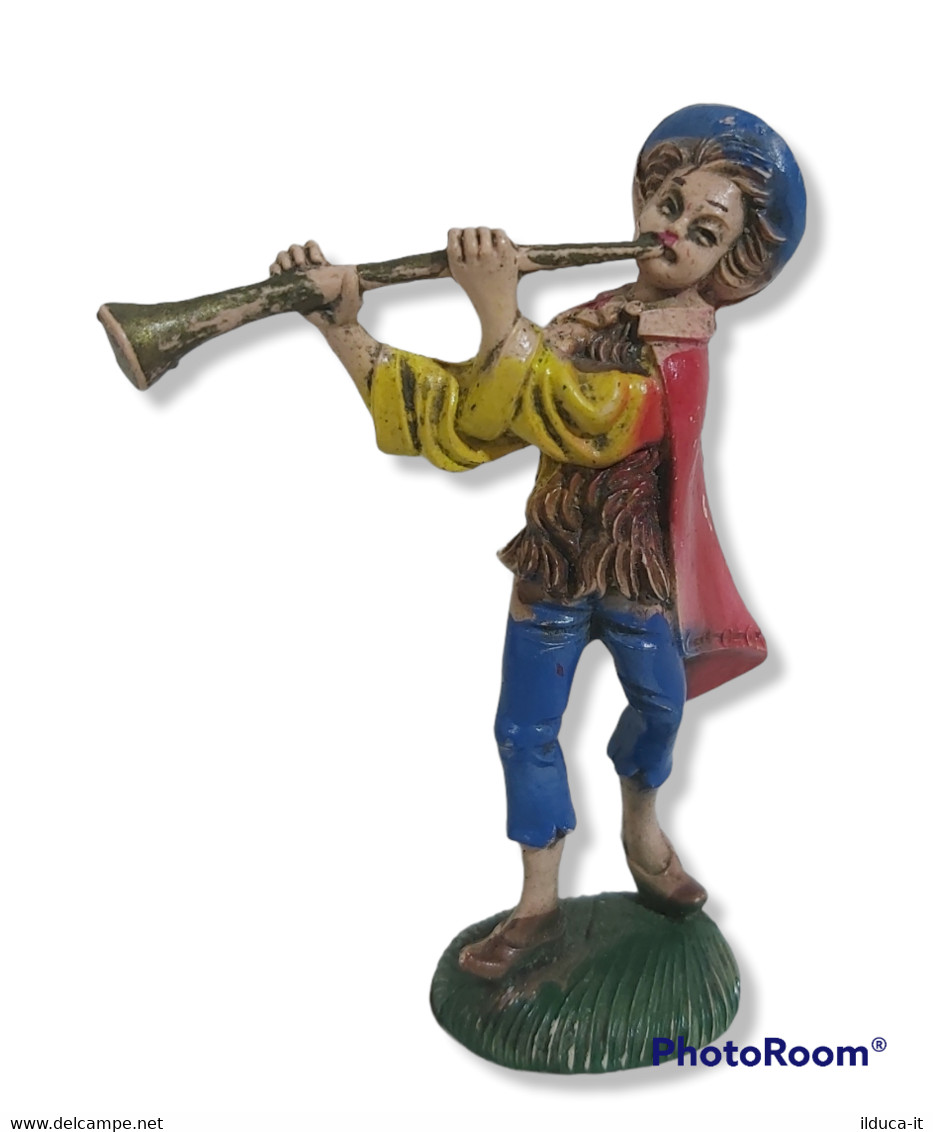 74305 Pastorello Presepe - Statuina In Plastica - Musicante - Crèches De Noël