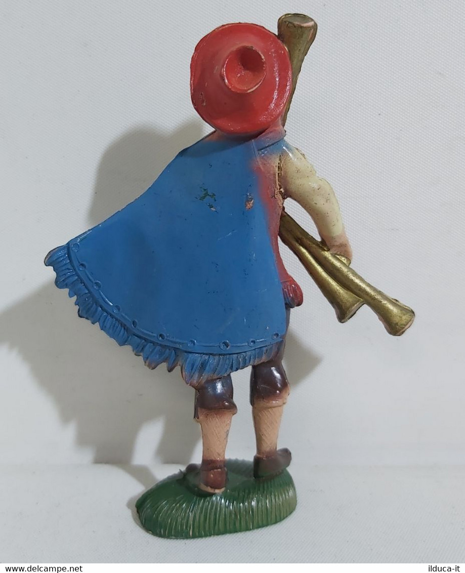 27047 Pastorello Presepe - Statuina In Plastica - Musicante Con Zampogna - Kerstkribben