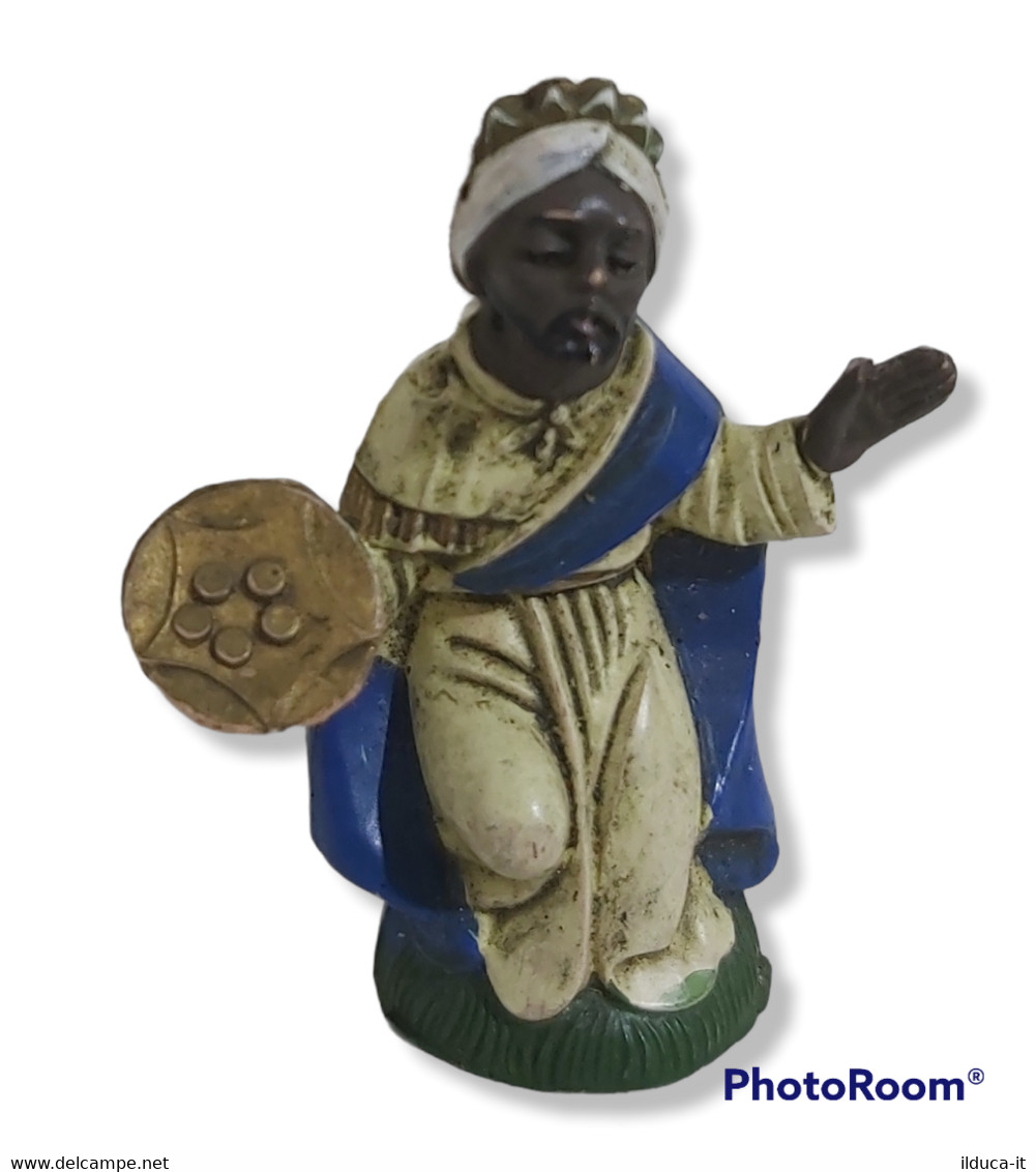 74297 Pastorello Presepe - Statuina In Plastica - Re Magio - Presepi