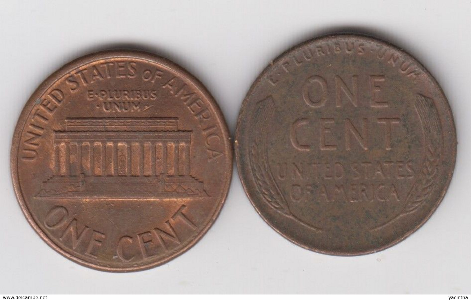 @Y@   United States Of America  1  Cents  1987  +  1954   (3069 ) - Ohne Zuordnung