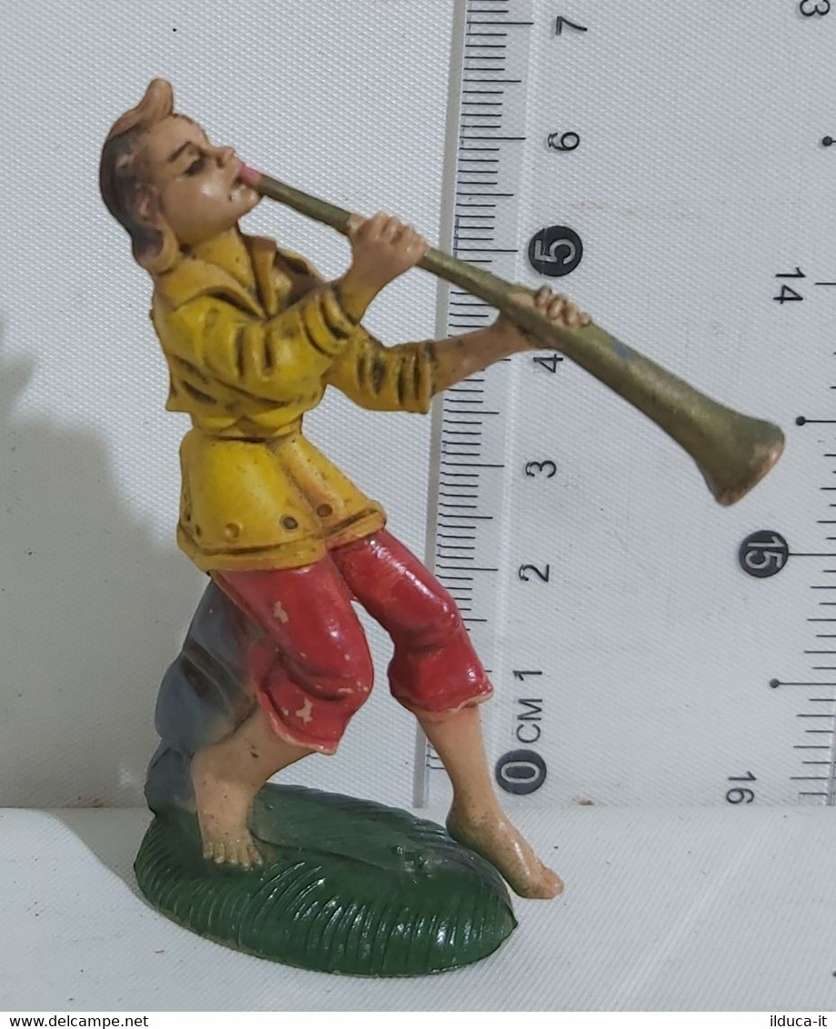 74278 Pastorello Presepe - Statuina In Plastica - Musicante - Weihnachtskrippen