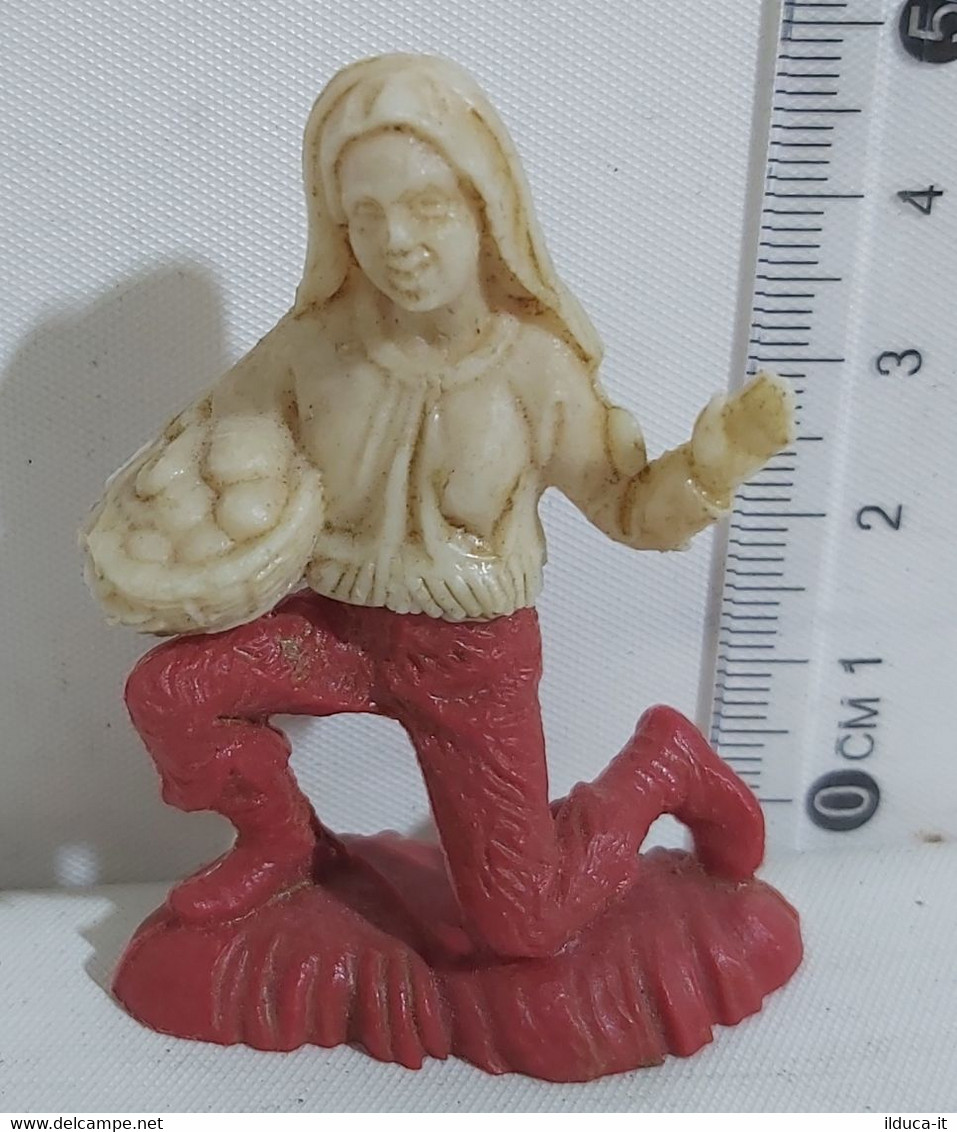 74253 Pastorello Presepe - Statuina In Plastica NARDI - Donna Con Cesta - Weihnachtskrippen