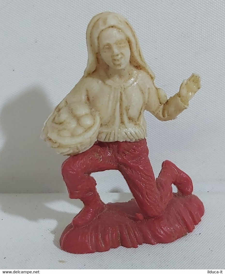 74253 Pastorello Presepe - Statuina In Plastica NARDI - Donna Con Cesta - Weihnachtskrippen