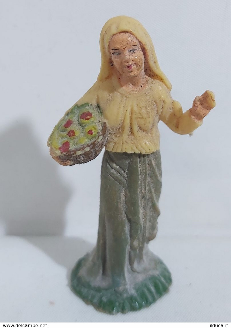 74251 Pastorello Presepe - Statuina In Plastica NARDI - Donna Con Cesta - Weihnachtskrippen