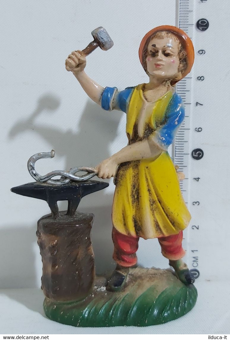 30100 Pastorello Presepe - Statuina In Plastica - Fabbro - Kerstkribben