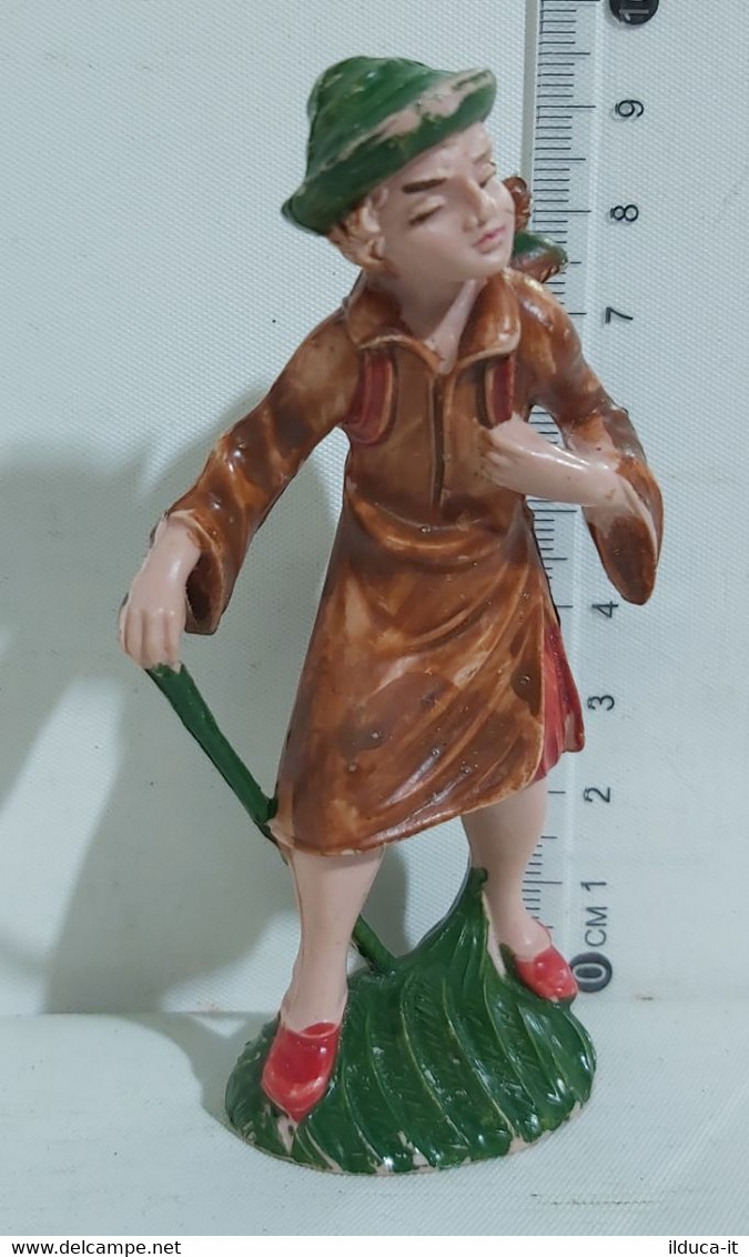 30118 Pastorello Presepe - Statuina In Plastica - Viandante - Christmas Cribs