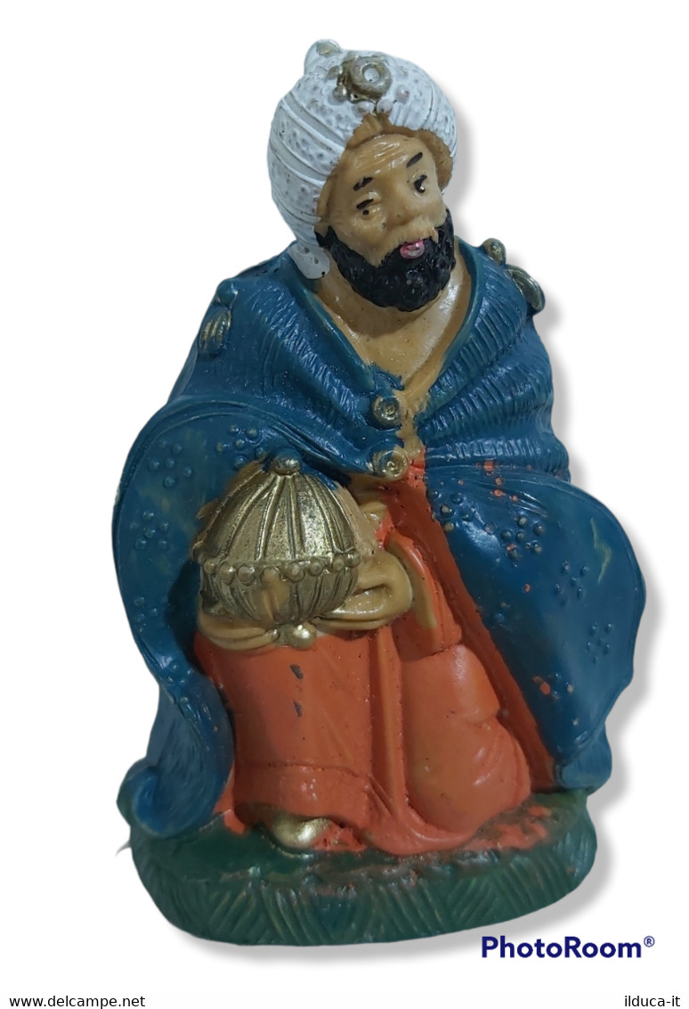 30124 Pastorello Presepe - Statuina In Plastica - Re Magio - Presepi