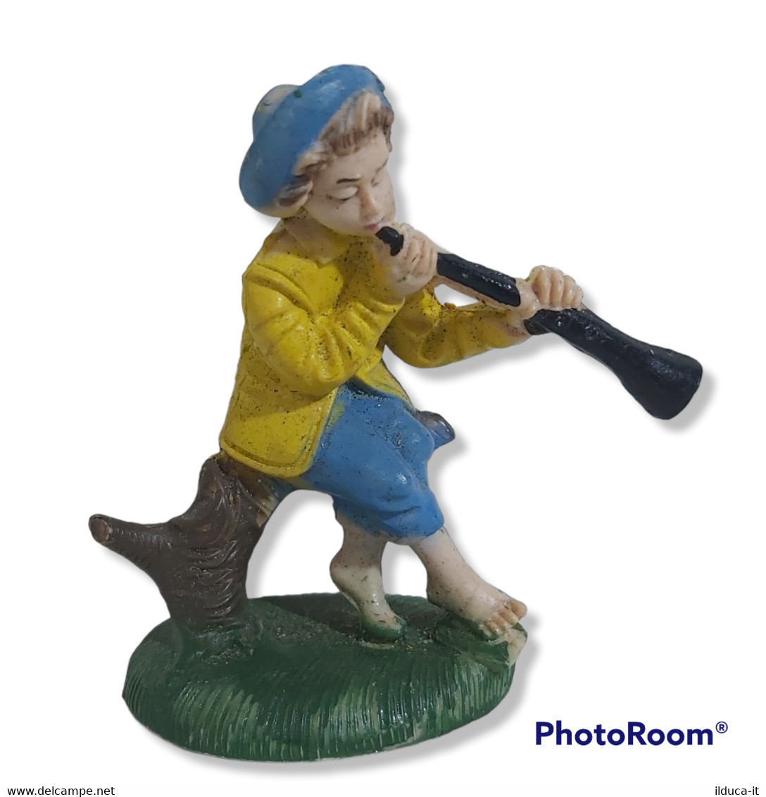 74110 Pastorello Presepe - Statuina In Plastica - Musicante - Weihnachtskrippen