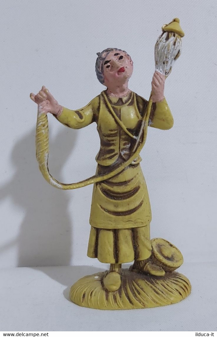 30128 Pastorello Presepe - Statuina In Plastica - Tessitrice - Presepi