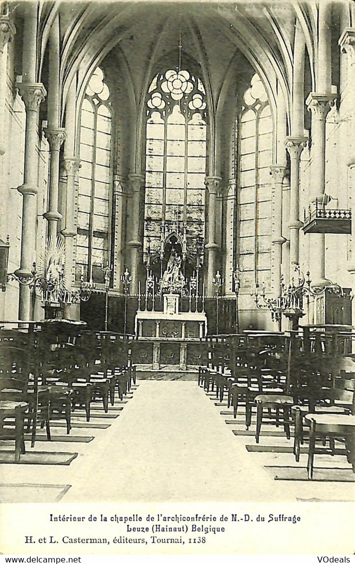 035 600 - CPA - Belgique - Leuze - Intérieur De La Chapelle De L'archiconfrérie De N.-D. Du Suffrage - Leuze-en-Hainaut